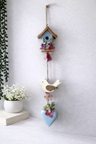 Pingente casinha madeira